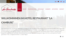 Tablet Screenshot of lacambuse.ch